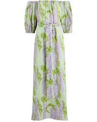 BERNADETTE - Zaza Floral-Print Linen Maxi Dress - Lyst