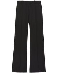 Chloé - Cotton Flared-Leg Trousers - Lyst