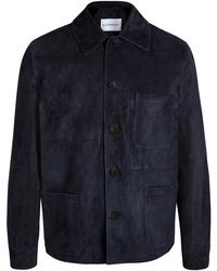 Givenchy - Patch Pocket Suede Overshirt - Lyst