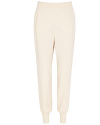 Stella McCartney - Iconic Tapered Stretch-jersey Trousers - Lyst