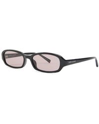 Saint Laurent - Erin Narrow Rectangle-Frame Sunglasses - Lyst