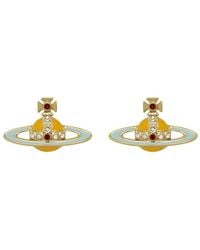 Vivienne Westwood - Small Neo Bas Relief Orb Stud Earrings - Lyst