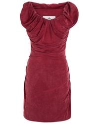 Vivienne Westwood - Ginnie Amber Draped Jersey Mini Dress - Lyst