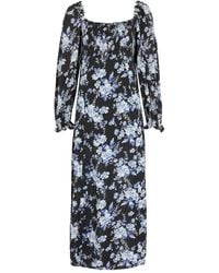 Free People - Jaymes Floral-print Woven Midi Dress - Lyst