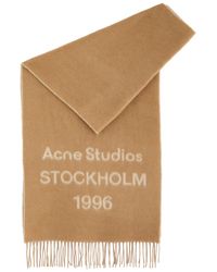 Acne Studios - Venus 1996 Logo-Intarsia Wool Scarf - Lyst