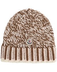 Moncler - Mouliné Wool-Blend Beanie - Lyst