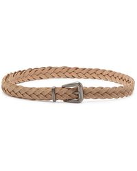 Brunello Cucinelli - Braided Suede Belt - Lyst