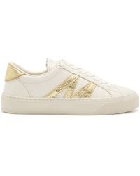 Moncler - Monaco 2 Panelled Suede Sneakers - Lyst