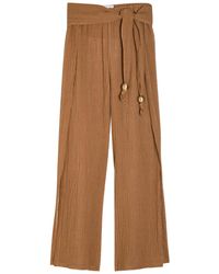 Lisa Marie Fernandez - Open Side Linen-Blend Beach Trousers - Lyst