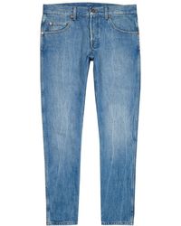 Gucci Blue Tapered-leg Jeans