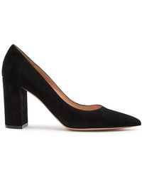 Gianvito Rossi - Piper 85 Suede Pumps - Lyst