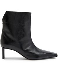 KHAITE - Ona 55 Leather Ankle Boots - Lyst