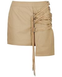 CANNARI CONCEPT - Lace-Up Mini Skirt - Lyst
