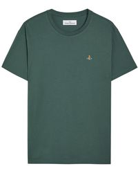 Vivienne Westwood - Classic Logo-Embroidered Cotton T-Shirt - Lyst