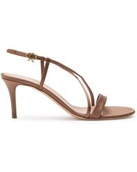 Gianvito Rossi - Larisse 70 Satin Sandals - Lyst