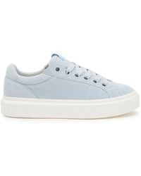 Cleens - Ace Chevron-Knit Suede Sneakers - Lyst