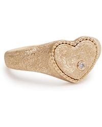 Yvonne Léon - Baby Chevaliere Glittered Pinky Ring - Lyst