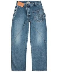 JW Anderson - Twisted Workwear Straight-Leg Jeans - Lyst