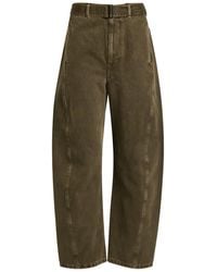 Lemaire - Belted Barrel-Leg Jeans - Lyst