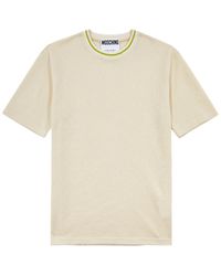 Moschino - Logo-jacquard Jersey T-shirt - Lyst
