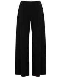 The Row - Gala Navy Wide-leg Trousers - Lyst