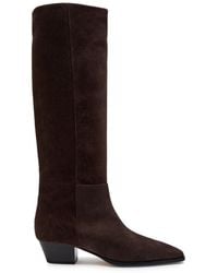 Aeyde - Medea 50 Suede Knee-High Boots - Lyst