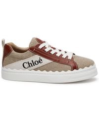 Chloé - Lauren Canvas Sneakers - Lyst