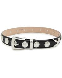 Khaite - Benny Studded Leather Belt - Lyst