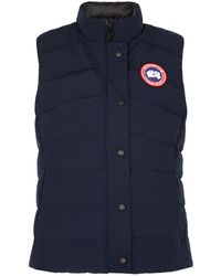 Canada Goose Freestyle Navy Quilted Arctic-tech Shell Gilet - Blue