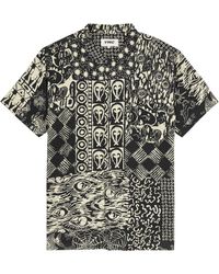 YMC - Malick Printed Woven Shirt - Lyst