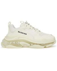 Balenciaga - Triple S Off- Panelled Sneakers - Lyst