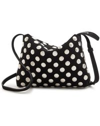 KHAITE - Lina Medium Studded Suede Cross-Body Bag - Lyst