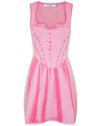 Ph5 - Poppy Intarsia Stretch-knit Mini Dress - Lyst