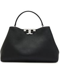 Tory Burch - Eleanor T-Logo Grained Leather Top Handle Bag - Lyst