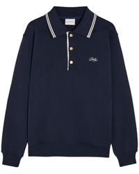 Drole de Monsieur - Le Polo Drôle Logo-Embroidered Cotton Polo Jumper - Lyst