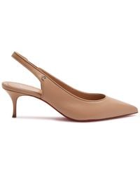 Christian Louboutin - Sporty Kate 55 Leather Slingback Pumps - Lyst