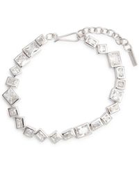 Completedworks - Crystal-embellished Rhodium-plated Bracelet - Lyst