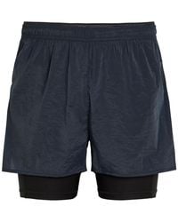 Literary Sport - Myles Crinkled Stretch-Nylon Run Shorts - Lyst