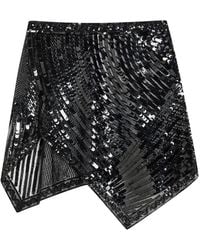 PUCCI - Sequin-Embellished Asymmetric Tulle Mini Skirt - Lyst