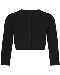 Skims - Cropped Knit Cardigan - Lyst