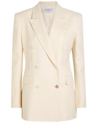 Gabriela Hearst - Gavin Double-Breasted Silk And Wool-Blend Blazer - Lyst