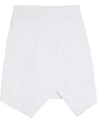 Lemaire - Asymmetric Denim Mini Skirt - Lyst