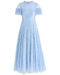 Needle & Thread - Scattered Dot Sequin-Embellished Tulle Gown - Lyst