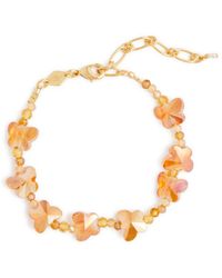 Anni Lu - Butterfly 18kt Gold-plated Beaded Bracelet - Lyst