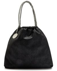 Stella McCartney - Falabella Drawstring Faux Suede Tote - Lyst