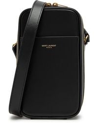 Saint Laurent - Dailycase Logo Leather Cross-Body Bag - Lyst