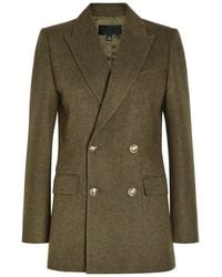 Nili Lotan - Weston Double-Breasted Wool Blazer - Lyst