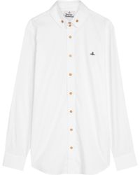 Vivienne Westwood - Krall Logo-Embroidered Cotton Shirt - Lyst