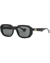 Gucci - Rectangle-frame Sunglasses - Lyst
