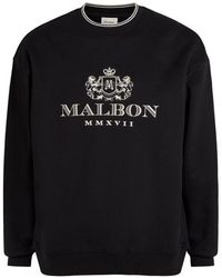 Malbon - Monarch Logo-Embroidered Cotton Sweatshirt - Lyst